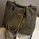 Charger l'image dans la galerie, Olivia | Luxury Corduroy Tote Tasche für Alltag und Büro
