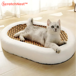 Charger l'image dans la galerie, ScratchNest™ Plüsch Katzenkorb mit Kratzfläche
