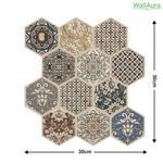 Charger l'image dans la galerie, WallAura™ 4er Set 3D Wandfliesen Selbstklebend 30x30 cm
