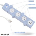 Charger l'image dans la galerie, FlexiPlug™ Steckdosenleiste mit USB und Überspannungsschutz
