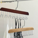 Charger l'image dans la galerie, GripHanger™ 2er Set Holz Kleiderbügel mit Haken
