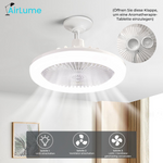 Charger l'image dans la galerie, AirLume LED-Deckenventilator mit Fernbedienung
