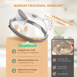 Charger l'image dans la galerie, SteamGuard Mikrowellen Spritzschutz mit Dampffunktion

