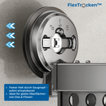 Charger l'image dans la galerie, FlexTrocken™ Wand Wäscheständer mit Saugnapf
