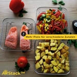 Charger l'image dans la galerie, AirStack™ Stapelbares Grillrost für Heißluftfritteusen
