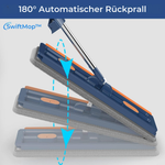 Charger l'image dans la galerie, SwiftMop™ 360° Bodenwischer mit Auswringfunktion &amp; Microfaser-Pads
