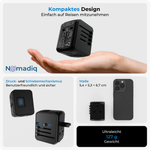 Charger l'image dans la galerie, Nomadiq Weltadapter mit USB &amp; Schnellladefunktion

