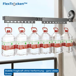 Charger l'image dans la galerie, FlexTrocken™ Wand Wäscheständer mit Saugnapf
