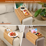 Charger l'image dans la galerie, BamBooEase™ Sofa Armlehnen Tablett mit Becherhalter
