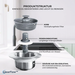 Charger l'image dans la galerie, ClearFlow™ Edelstahl Abflusssieb
