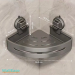 Charger l'image dans la galerie, WallEase Duschregal ohne Bohren mit Saugnapf
