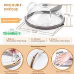 Charger l'image dans la galerie, SteamGuard Mikrowellen Spritzschutz mit Dampffunktion
