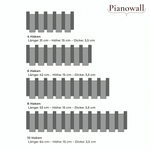 Charger l'image dans la galerie, Pianowall Klappbare Wandgarderobe aus Naturholz
