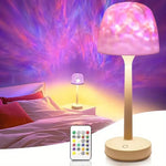 Charger l'image dans la galerie, Lumnaira™ – Wasserwellen-Lampe (16 Farben) mit Flammeneffekt
