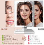 Charger l'image dans la galerie, LumiGlora™ - Aufklappbarer LED-Spiegel mit 3 Feldern für präzises Make-up
