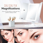 Charger l'image dans la galerie, LumiGlora™ - Aufklappbarer LED-Spiegel mit 3 Feldern für präzises Make-up

