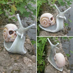 Charger l'image dans la galerie, CreepySnail™ – Handgemachte Halloween Schnecke Dekofigur
