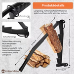 Charger l'image dans la galerie, TimberMate™ Wand Holzspalter – Holzspalter für Brennholz
