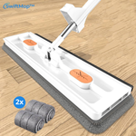 Charger l'image dans la galerie, SwiftMop™ 360° Bodenwischer mit Auswringfunktion &amp; Microfaser-Pads
