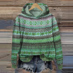 Charger l'image dans la galerie, Linde | Retro-inspirierter Pullover mit Kapuze
