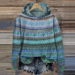 Charger l'image dans la galerie, Linde | Retro-inspirierter Pullover mit Kapuze
