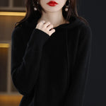 Charger l'image dans la galerie, Olivia Klein Gestrickter Pullover mit Kapuze
