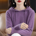 Charger l'image dans la galerie, Olivia Klein Gestrickter Pullover mit Kapuze
