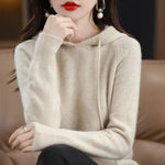 Charger l'image dans la galerie, Olivia Klein Gestrickter Pullover mit Kapuze
