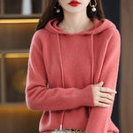 Charger l'image dans la galerie, Olivia Klein Gestrickter Pullover mit Kapuze

