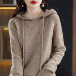 Charger l'image dans la galerie, Olivia Klein Gestrickter Pullover mit Kapuze
