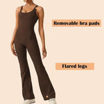 Charger l'image dans la galerie, Simnia™ - Schlaghosen-Jumpsuit mit V-Rücken
