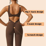 Charger l'image dans la galerie, Simnia™ - Schlaghosen-Jumpsuit mit V-Rücken
