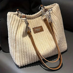 Charger l'image dans la galerie, Olivia | Luxury Corduroy Tote Tasche für Alltag und Büro
