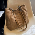 Charger l'image dans la galerie, Olivia | Luxury Corduroy Tote Tasche für Alltag und Büro
